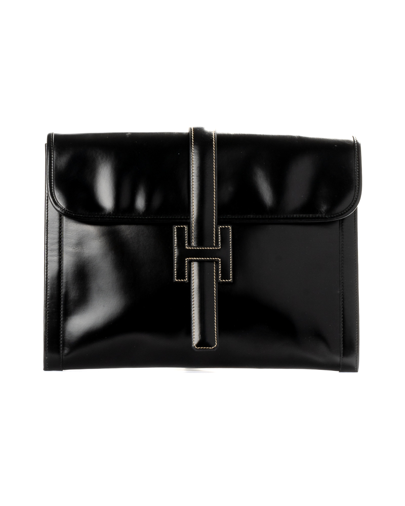 Hermès Pochette Jige GM Pelle Nera