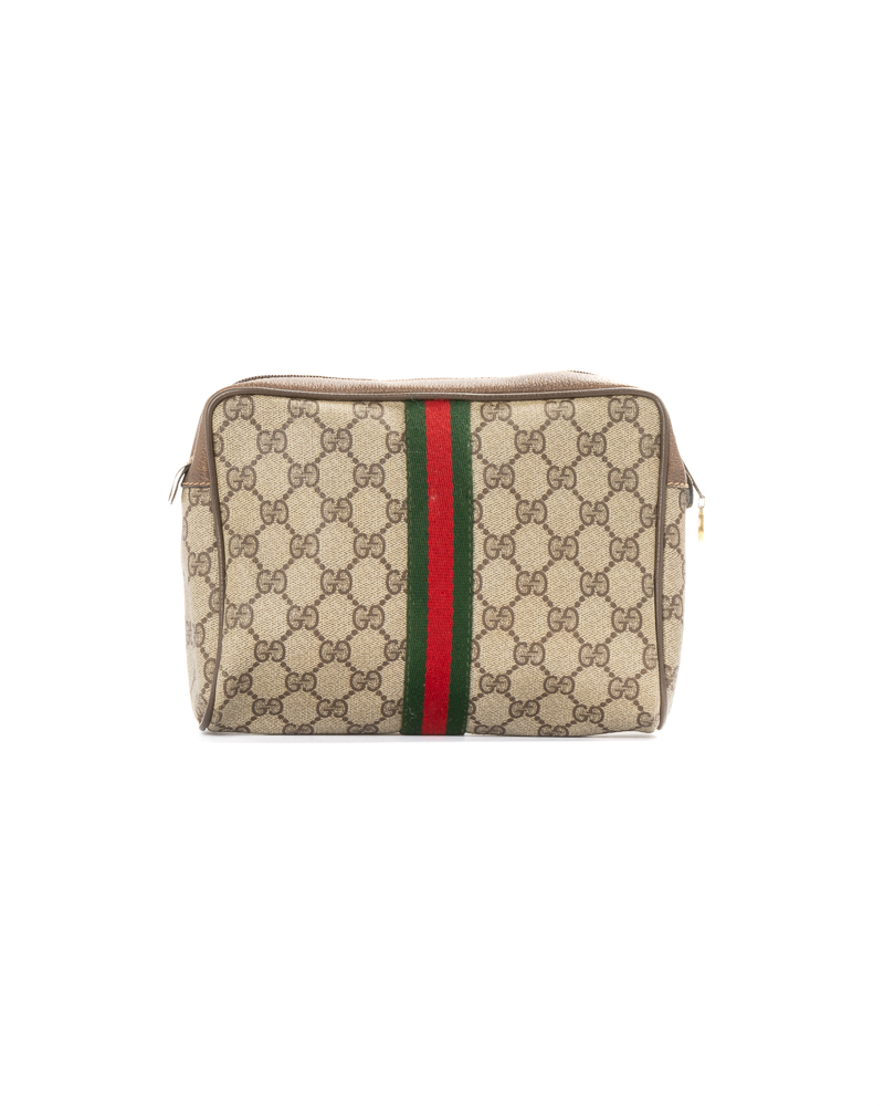 Gucci Clutch Small Vintage GG Supreme Blu