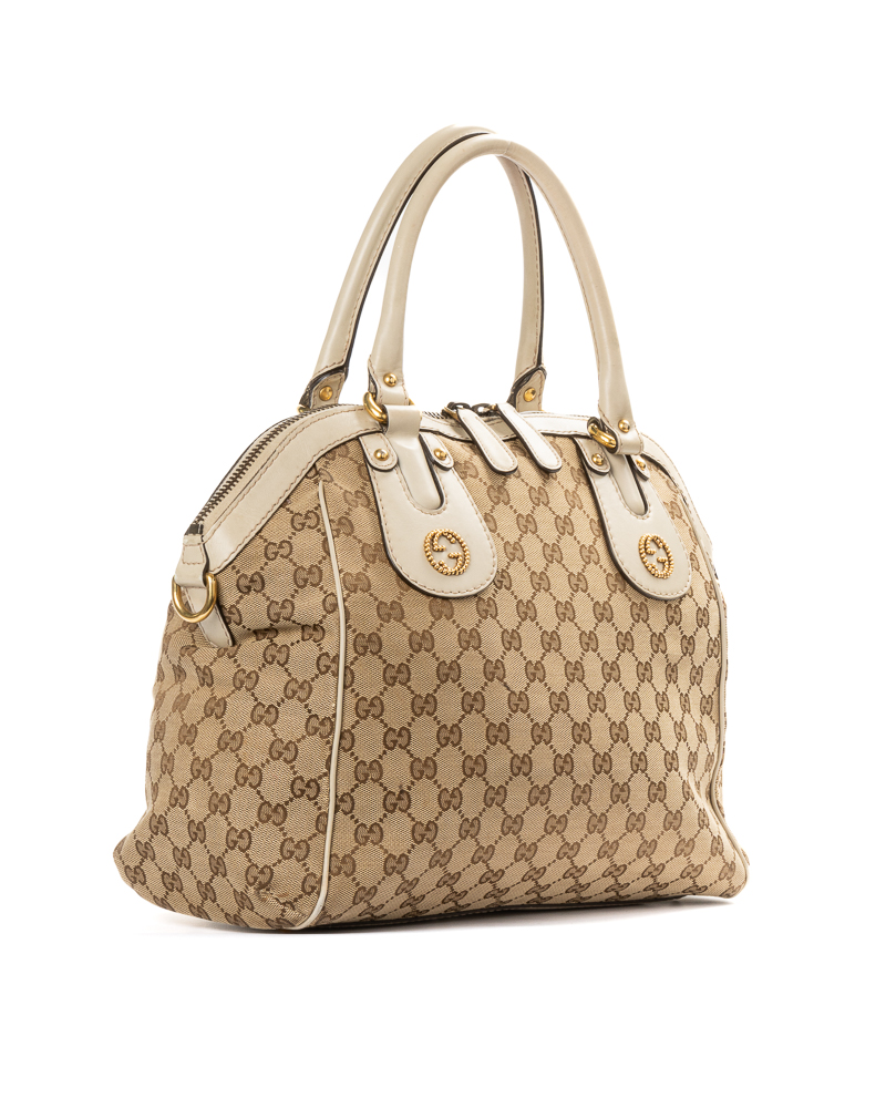 Alternative view of Gucci Scarlett Shopper Medium GG Supreme Bianca