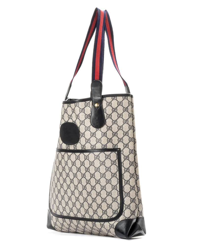 Alternative view of Gucci Tote Vertical Large GG Supreme Blu