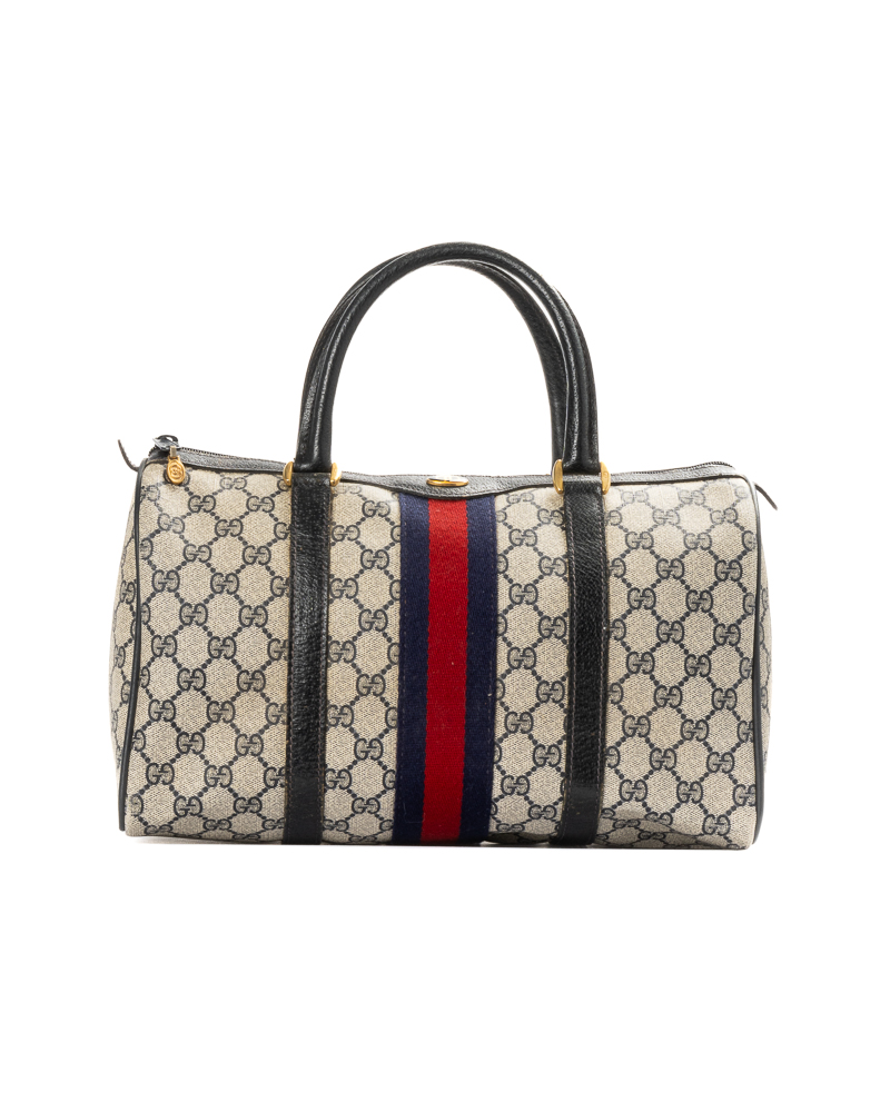 Gucci Boston Vintage Web GG Supreme Blu