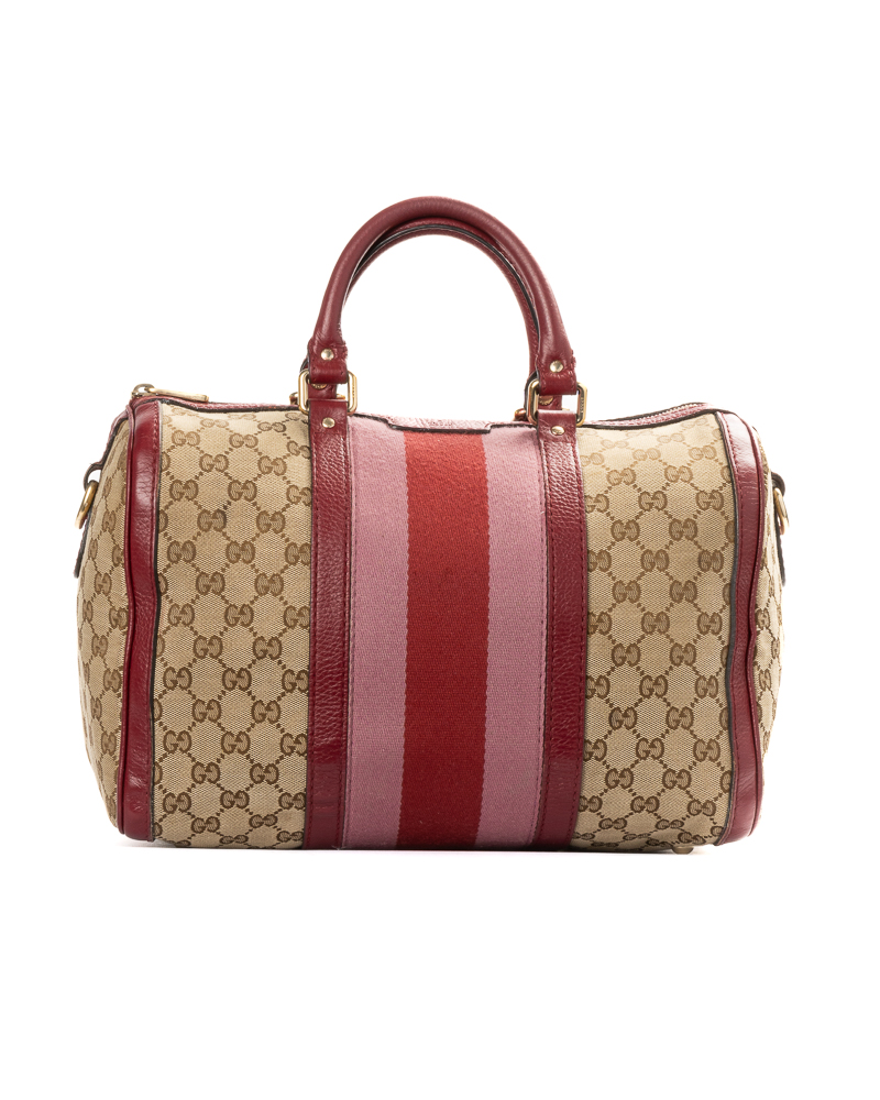 Gucci Boston Medium Web GG Supreme Rosa