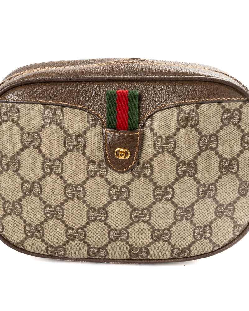 Alternative view of Gucci Camera Bag Round GG Supreme Marrone