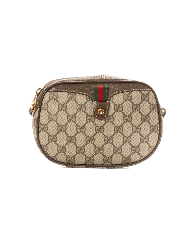 Gucci Camera Bag Round GG Supreme Marrone