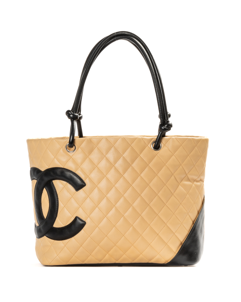 Chanel Tote Cambon Medium Trapuntato Beige
