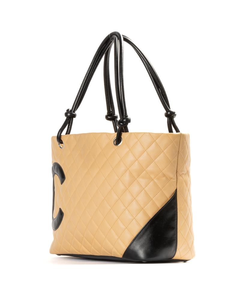 Alternative view of Chanel Tote Cambon Medium Trapuntato Beige