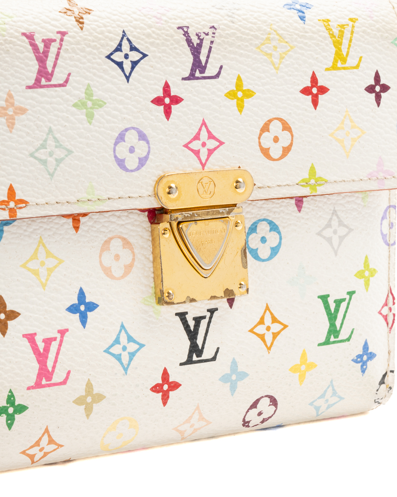 Alternative view of Louis Vuitton Portafoglio Koala Multicolor Bianca