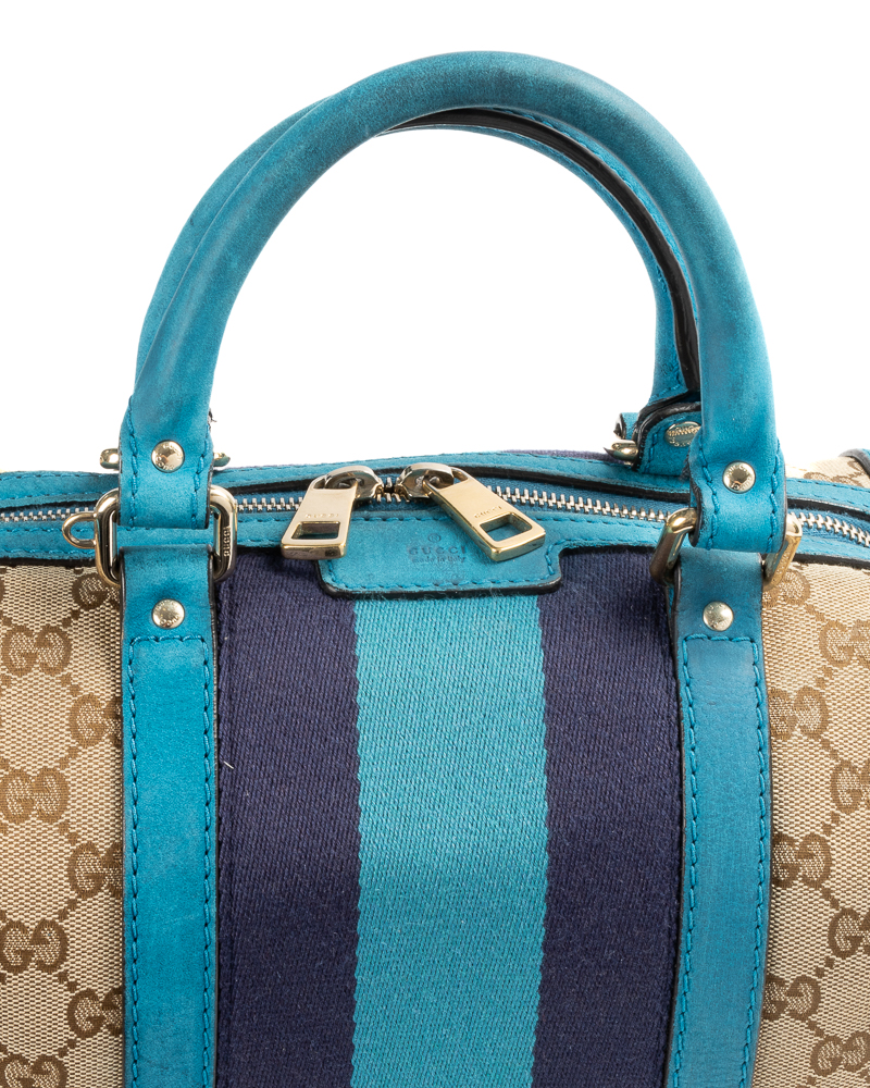 Alternative view of Gucci Boston Small Web GG Supreme Blu