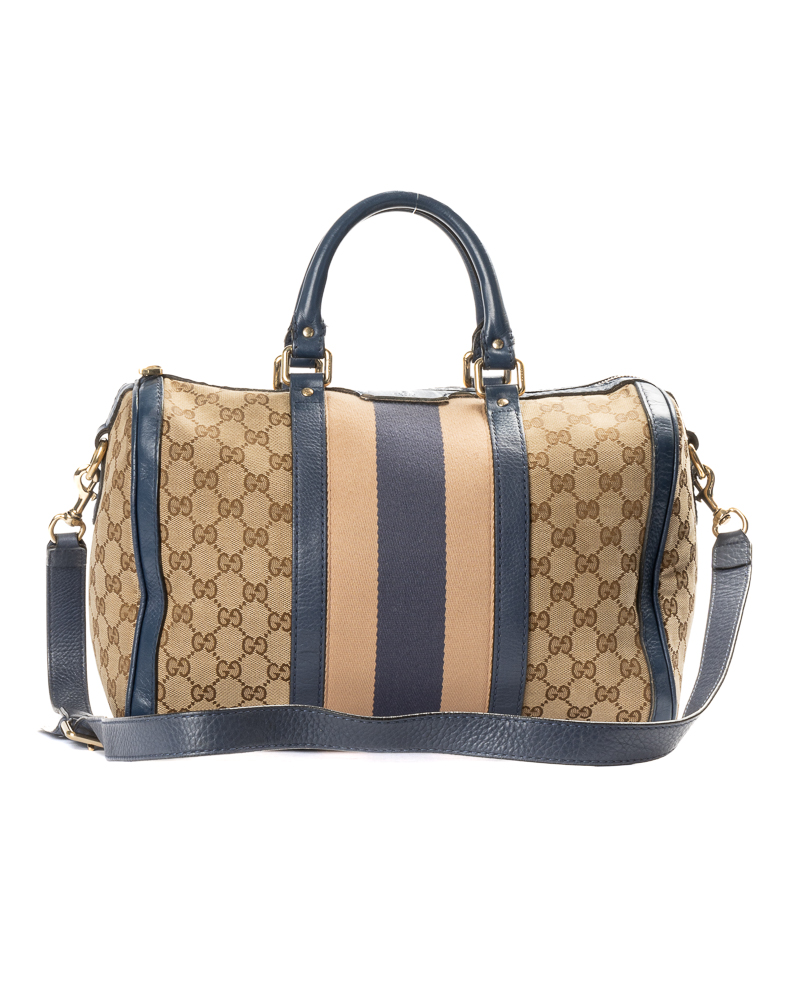 Gucci Boston Medium GG Supreme Blu