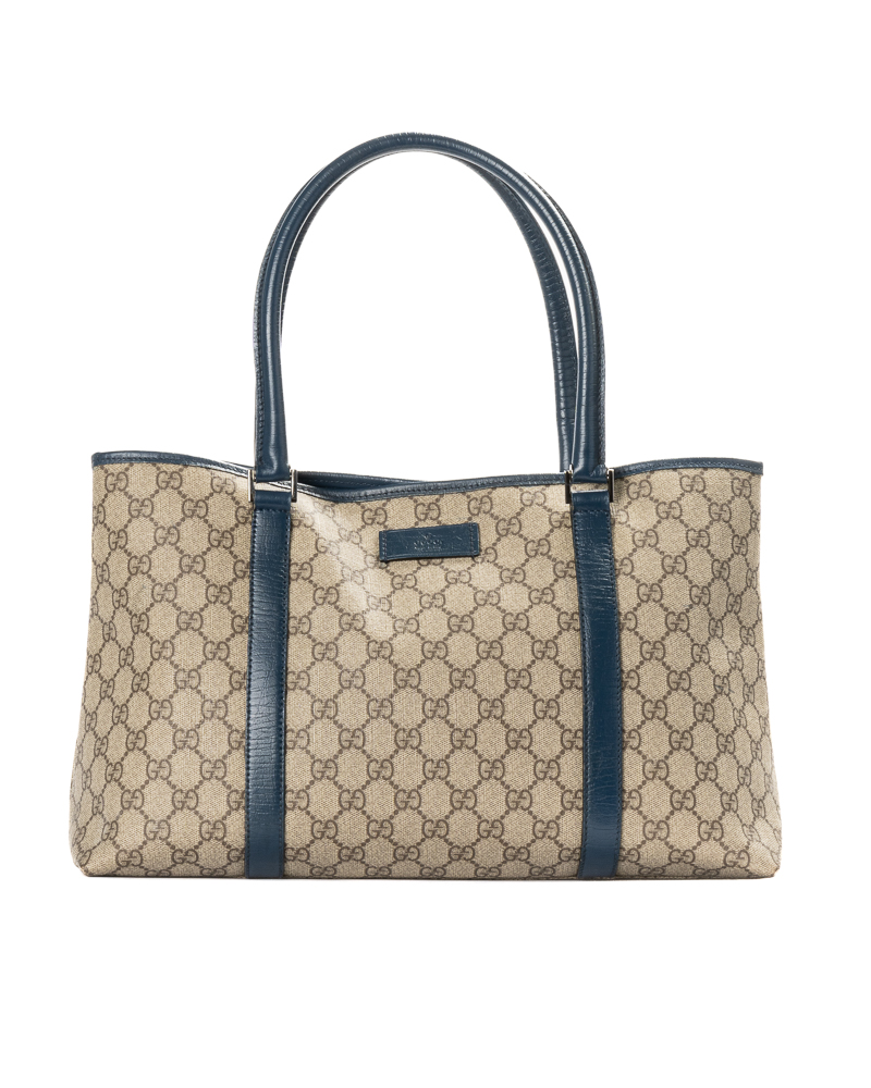 Gucci Tote Rectangular Medium GG Supreme Blu