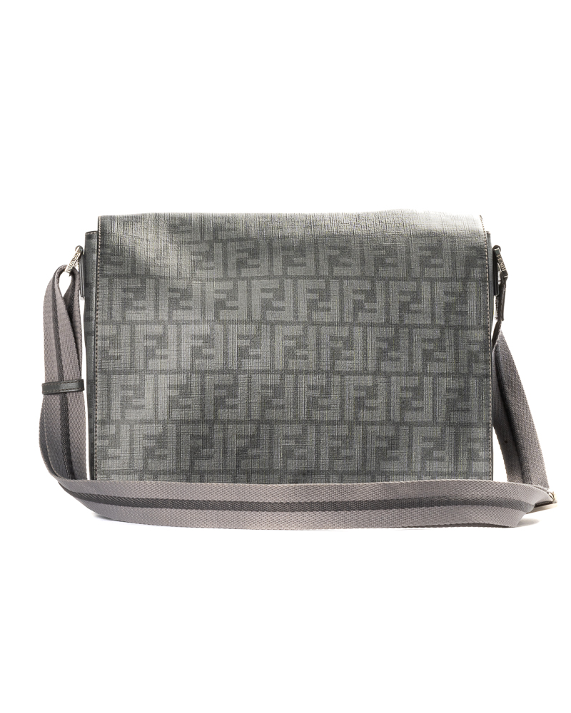 Fendi Messanger Large FF Logomania Grigia