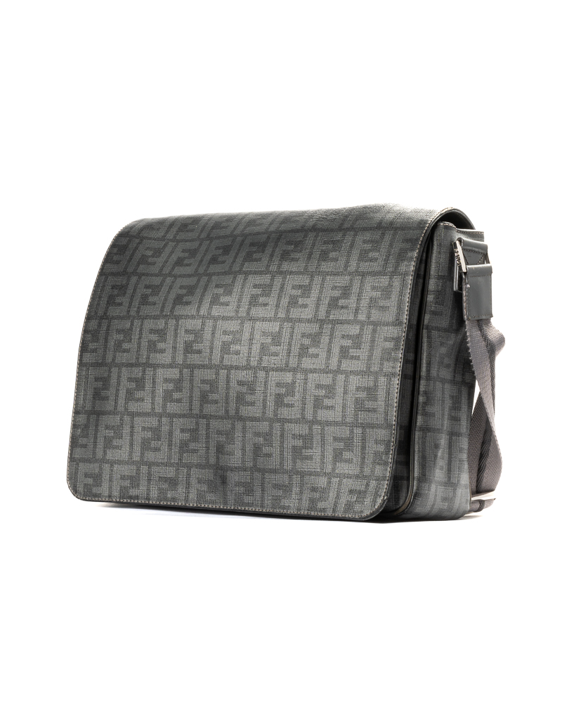 Alternative view of Fendi Messanger Large FF Logomania Grigia