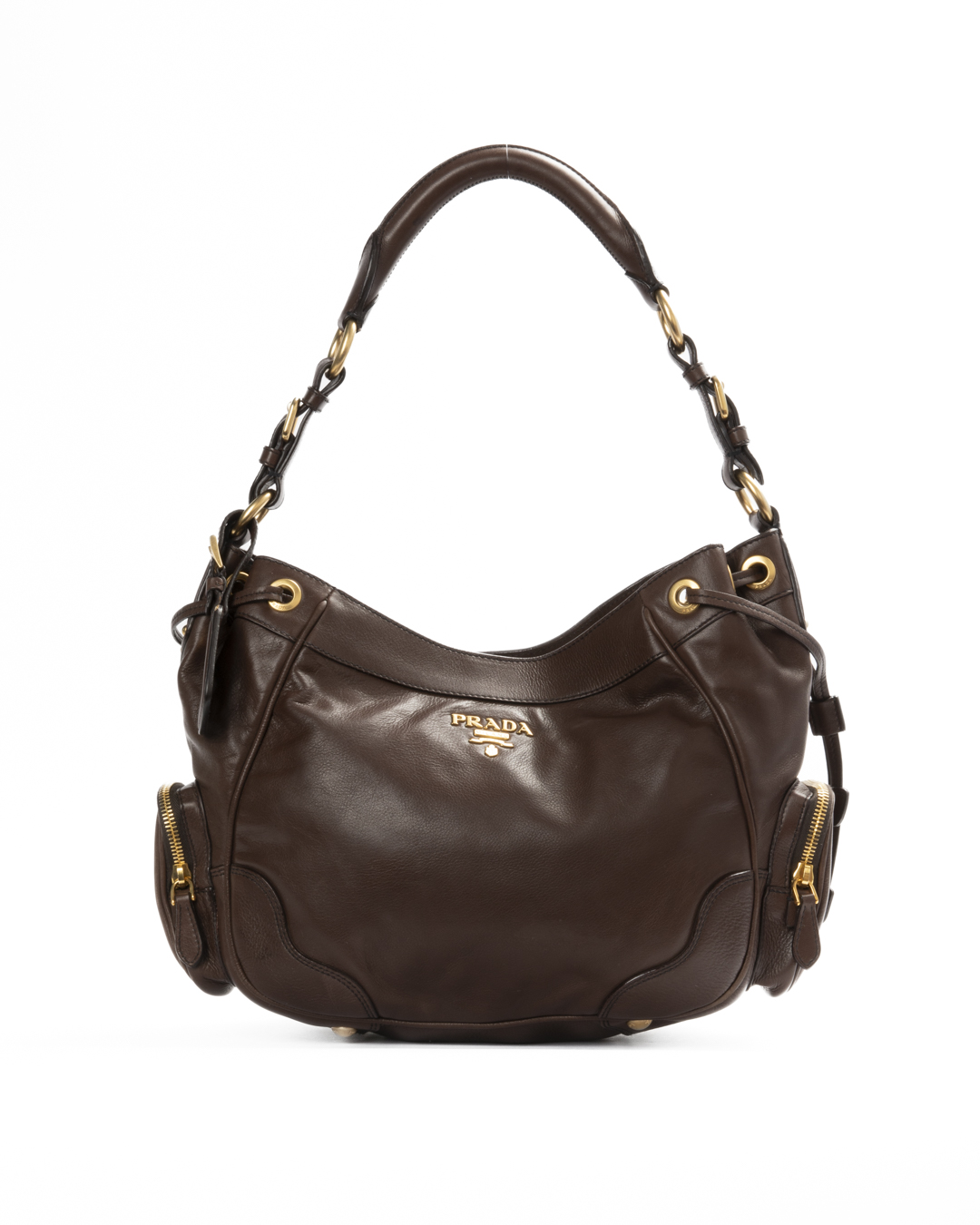 Prada Hobo Task Medium Marrone