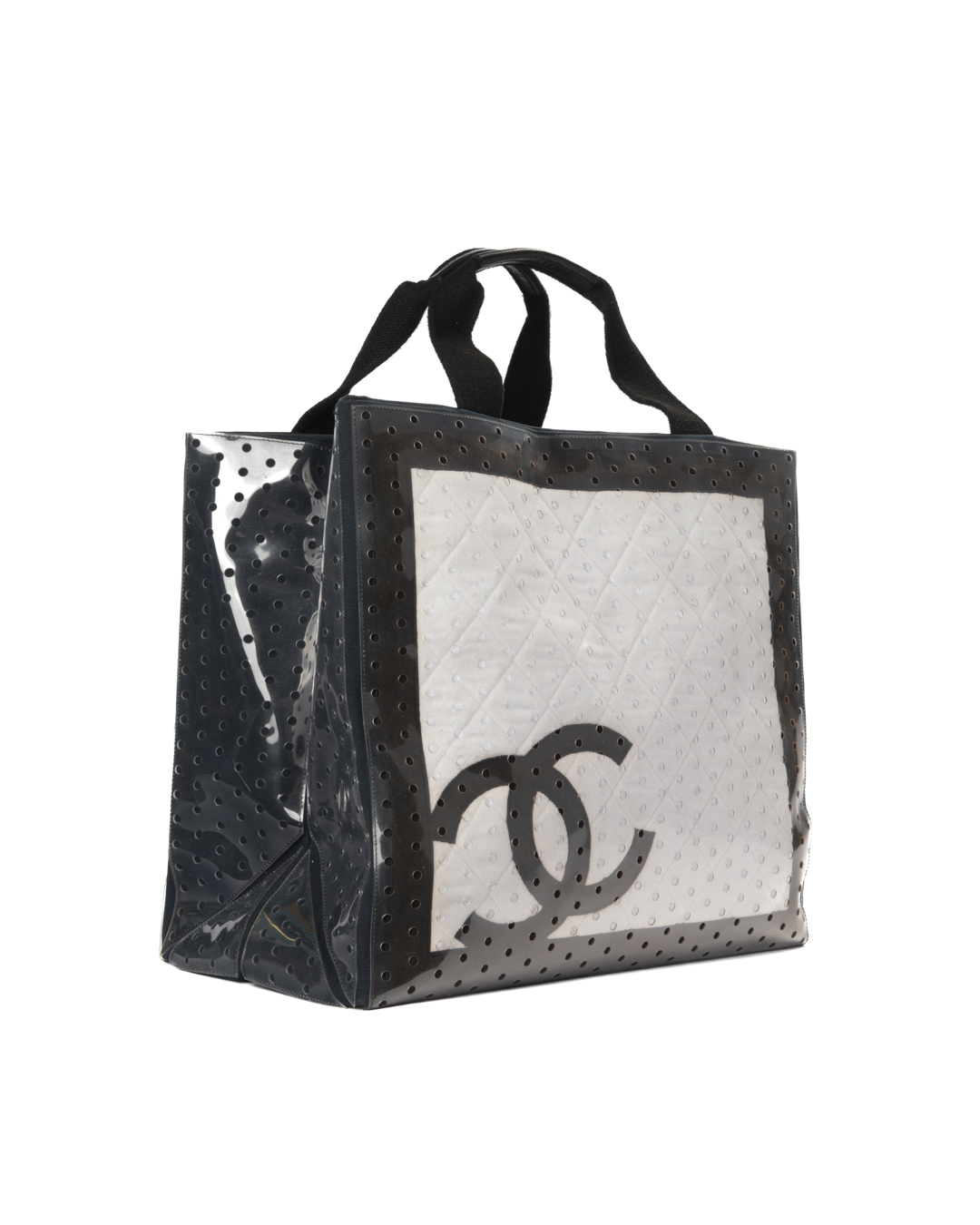 Alternative view of Chanel Tote Coco Beach Punching Nera