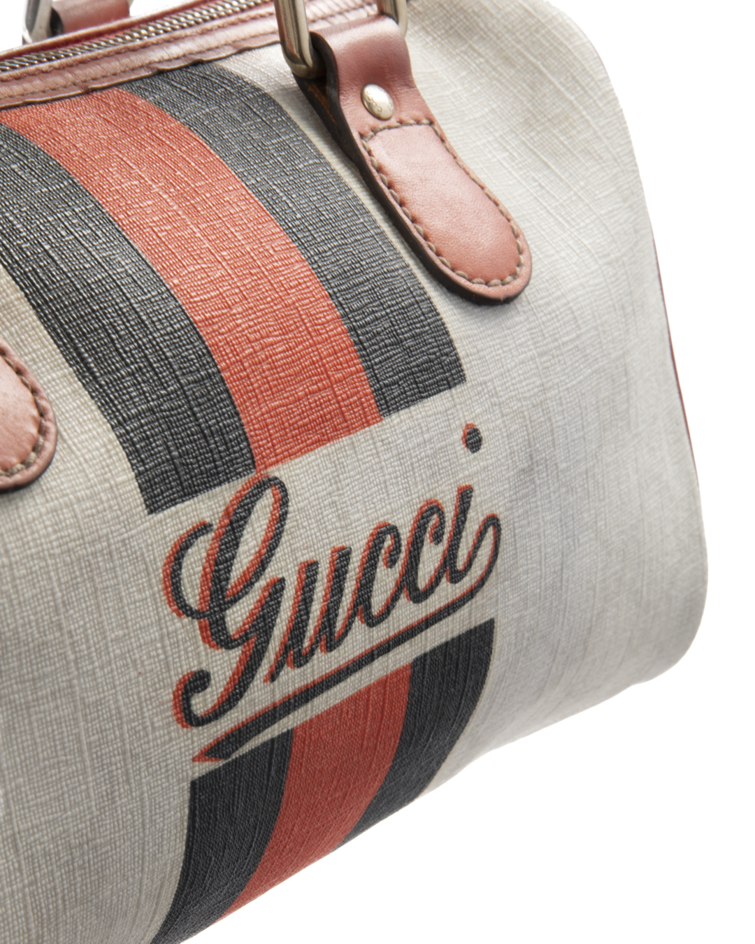 Alternative view of Gucci Boston Mini Logo Web GG Supreme Rosso