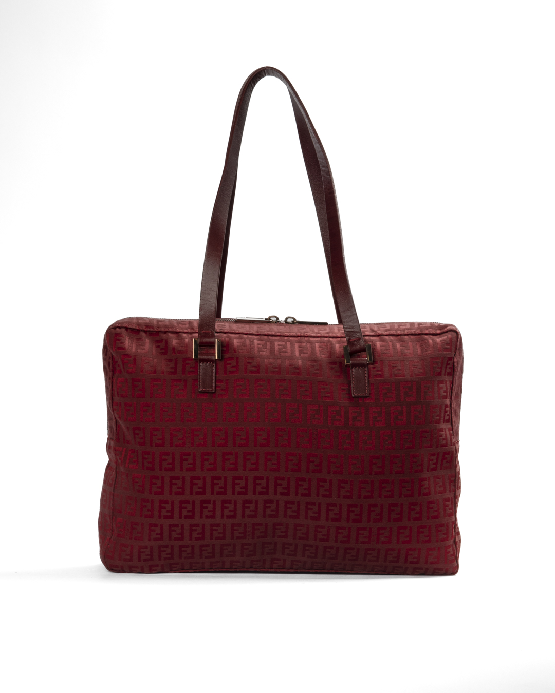 Fendi Shopper Horizontal FF Zucchino Rosso