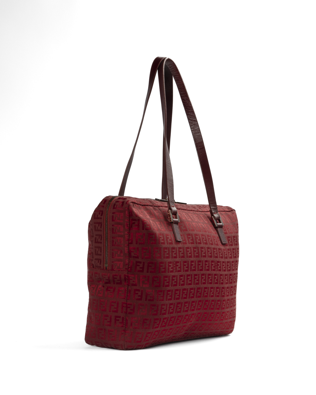 Alternative view of Fendi Shopper Horizontal FF Zucchino Rosso