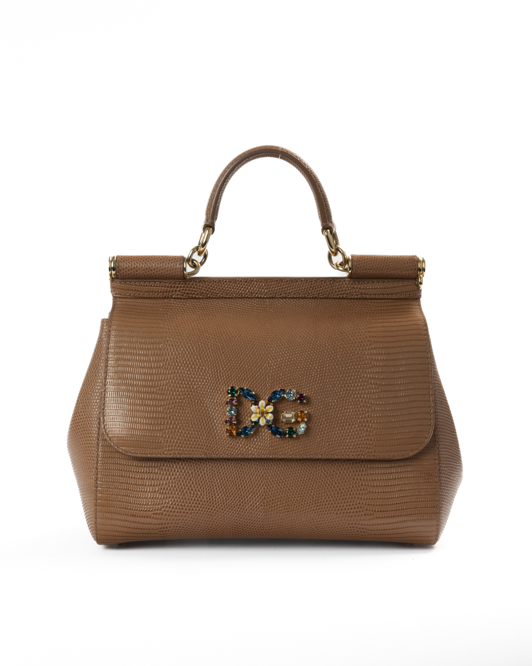 Dolce & Gabbana Sicily Large Swarovski Granulata Beige