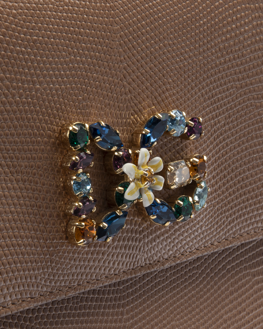 Alternative view of Dolce & Gabbana Sicily Large Swarovski Granulata Beige