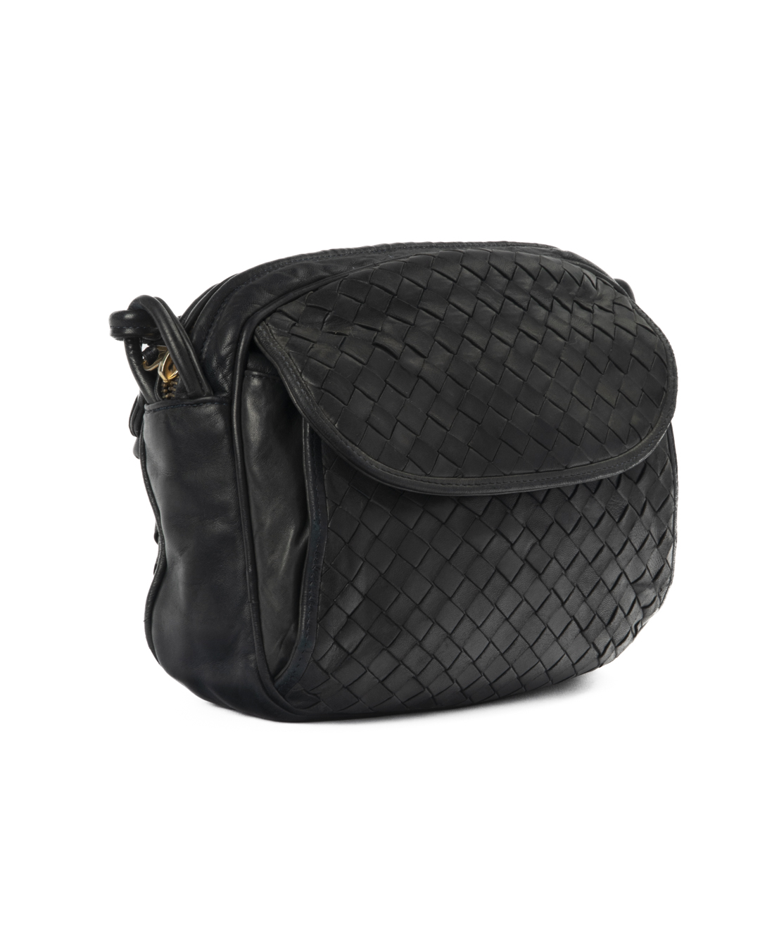 Alternative view of Bottega Veneta Camera Bag Medium Intreccio Blu