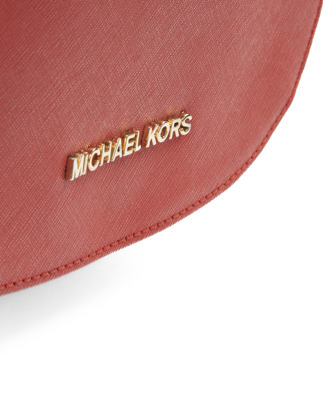 Alternative view of Michael Kors Tracolla Round Medium Saffiano Rossa