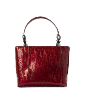 Dior Tote Malice Medium Oblique Vernice Rosso