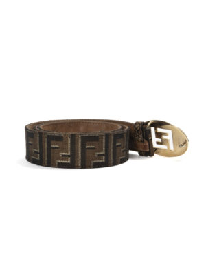Alternative view of Fendi Cintura Lurex FF Logomania Marrone