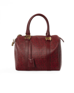 Fendi Boston Small FF Zucchino Rosso
