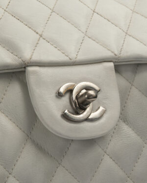 Alternative view of Chanel Cambon Tote Large Trapuntata Bianco