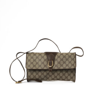Gucci Pochette Vintage Medium GG Supreme Marrone