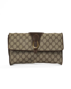 Alternative view of Gucci Pochette Vintage Medium GG Supreme Marrone
