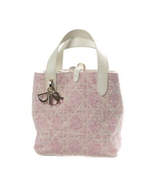 Dior Toujours Small Tweed Cannage Rosa