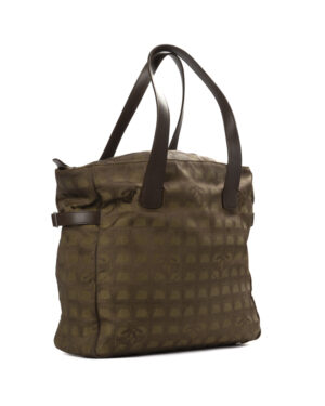 Alternative view of Chanel Tote Vertical CC Nylon Bicolor Verde