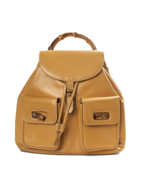 Gucci Zaino Bamboo Medium Beige
