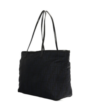 Alternative view of Fendi Roll Bag Medium Nylon FF Bicolor Blu