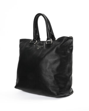 Alternative view of Prada Shopper Vertical Medium Nera