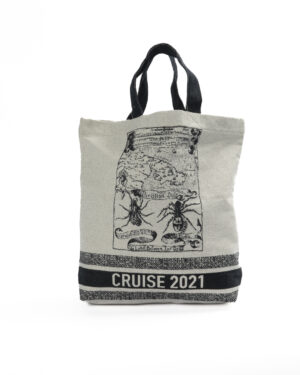 Dior Tote Cruise Small Canvas Blu