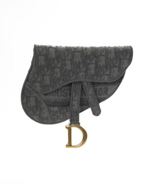 Alternative view of Dior Marsupio Saddle Oblique Grigio