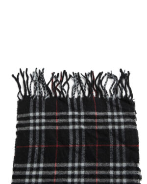 Alternative view of Burberry Sciarpa Check Cashmere Blu