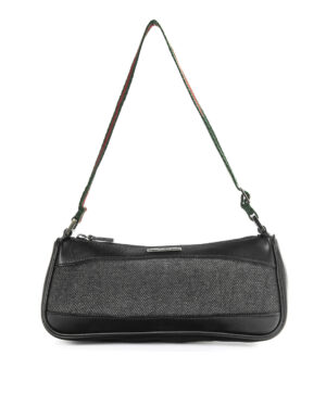 Gucci Pochette Mini Web Denim Nera