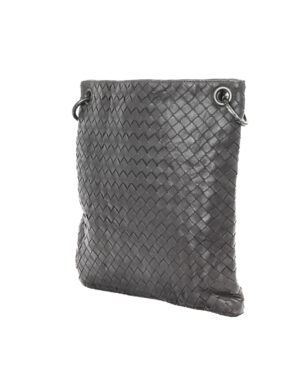 Alternative view of Bottega Veneta Tracolla Small Intreccio Viola