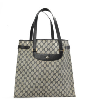 Gucci Tote Vertical Medium GG Supreme Blu