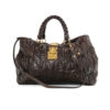 Miu Miu Shopper Groffata Large Marrone
