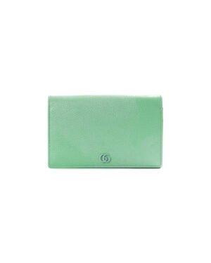Gucci Wallet On Chain GG Martellata Verde