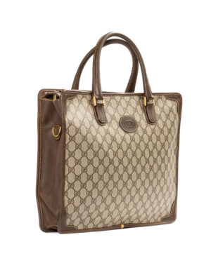 Alternative view of Gucci Portadocumenti Vintage GG Supreme Marrone