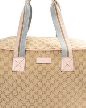 Alternative view of Gucci Borsone 45 Web GG Supreme Rosa