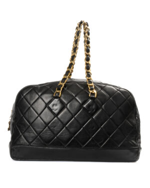 Chanel Bowling XL Vintage Trapuntato Nero