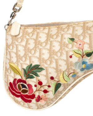 Alternative view of Dior Saddle Floral Mini Jacquard Beige