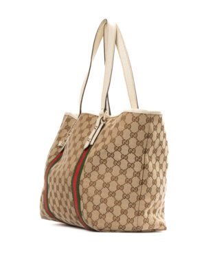 Alternative view of Gucci Shopper Charms Medium Web GG Supreme Bianca