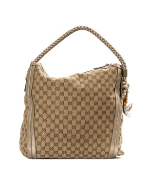 Gucci Hobo Bella Medium GG Supreme Oro